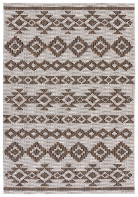 Safavieh Global 4'-0" x 6'-0" Rug in Beige / Dark Beig