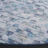Safavieh Tacoma 6'-0" x 6'-0" Rug in Grey / Aqua