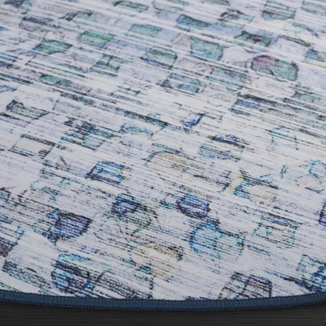 Safavieh Tacoma 6'-0" x 6'-0" Rug in Grey / Aqua