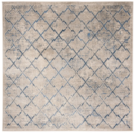 Safavieh Brentwood 6'-7" x 6'-7" Rug in Light Grey / Blue