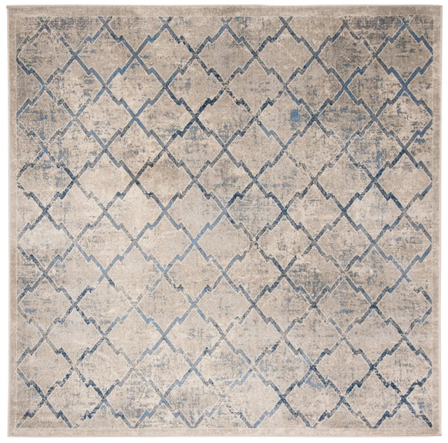 Safavieh Brentwood 6'-7" x 6'-7" Rug in Light Grey / Blue