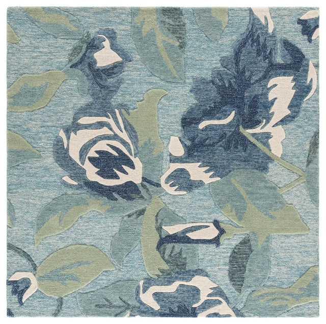 Safavieh Jardin 6'-0" x 6'-0" Rug in Blue / Ivory