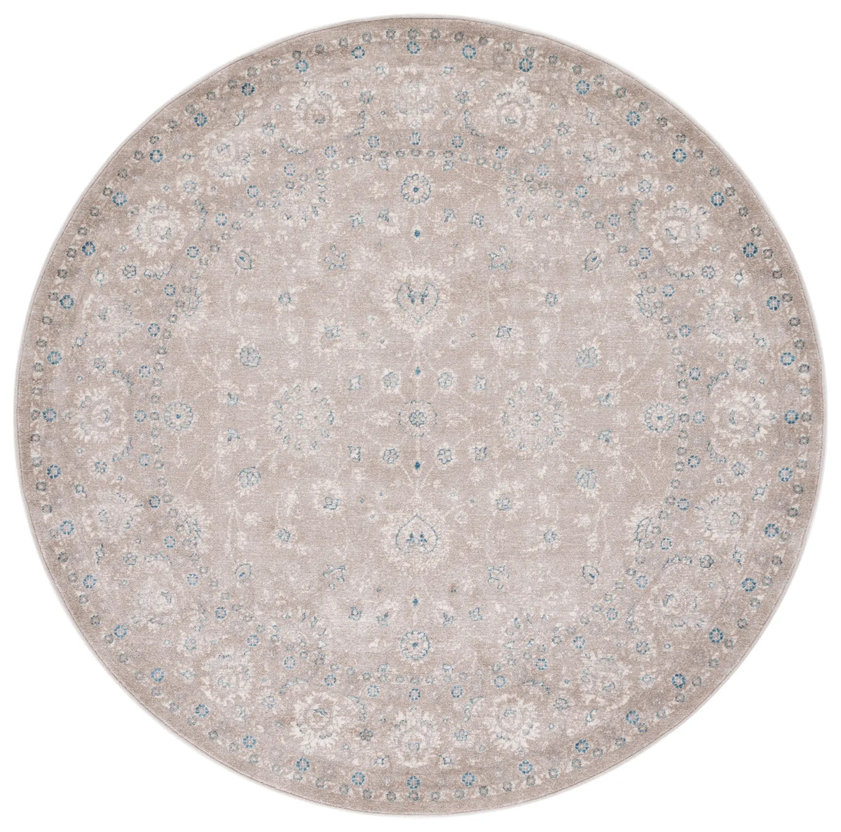 Safavieh Sofia 6'-7" x 6'-7" Rug in Tan / Blue