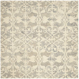 Safavieh Chatham 5'-0" x 5'-0" Rug in Light Grey / Ivory