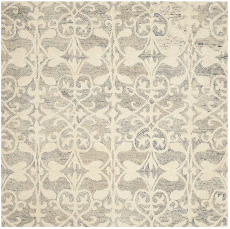 Safavieh Chatham 5'-0" x 5'-0" Rug in Light Grey / Ivory