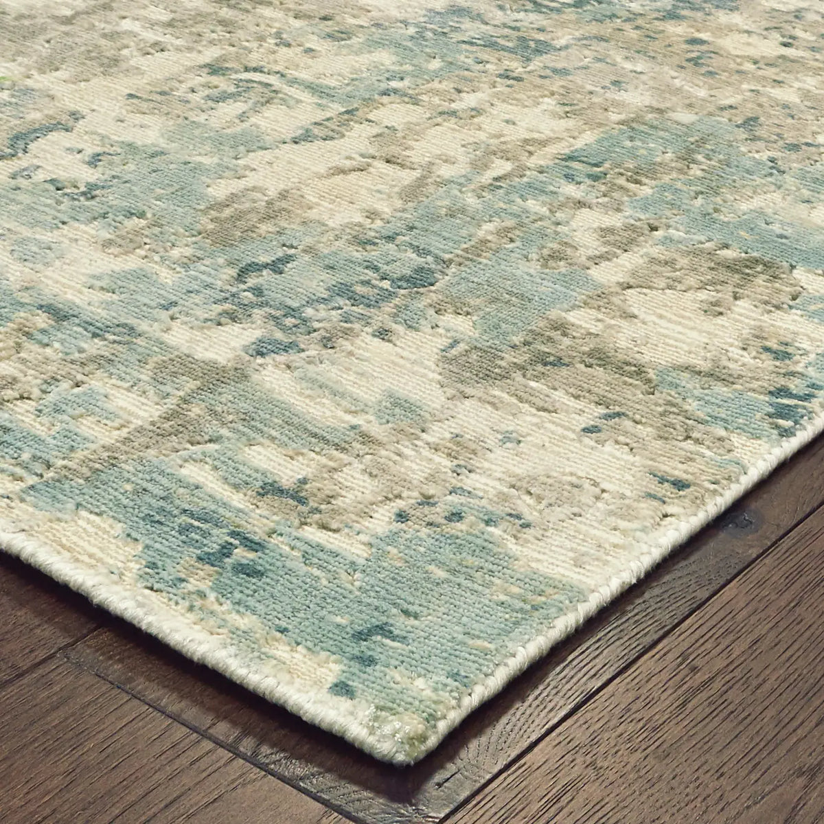 Oriental Weavers Sphinx Formations 70007 Blue / Green Rugs - corner detail