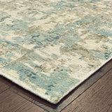 Oriental Weavers Sphinx Formations 70007 Blue / Green Rugs - corner detail