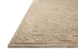 Loloi Mabel MBL-01 Traditional Hand Tufted Stone, Sand Rug - rug corner