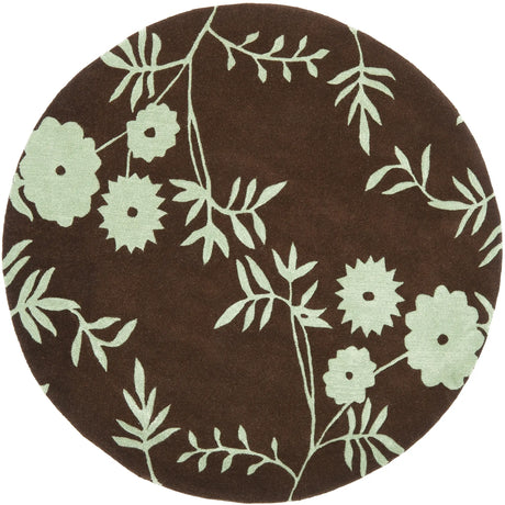 Safavieh Soho 6'-0" x 6'-0" Rug in Brown / Teal