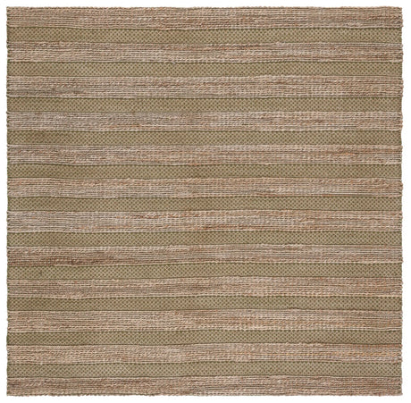 Safavieh Natural Fiber 6'-6" x 6'-6" Rug in Green / Natural