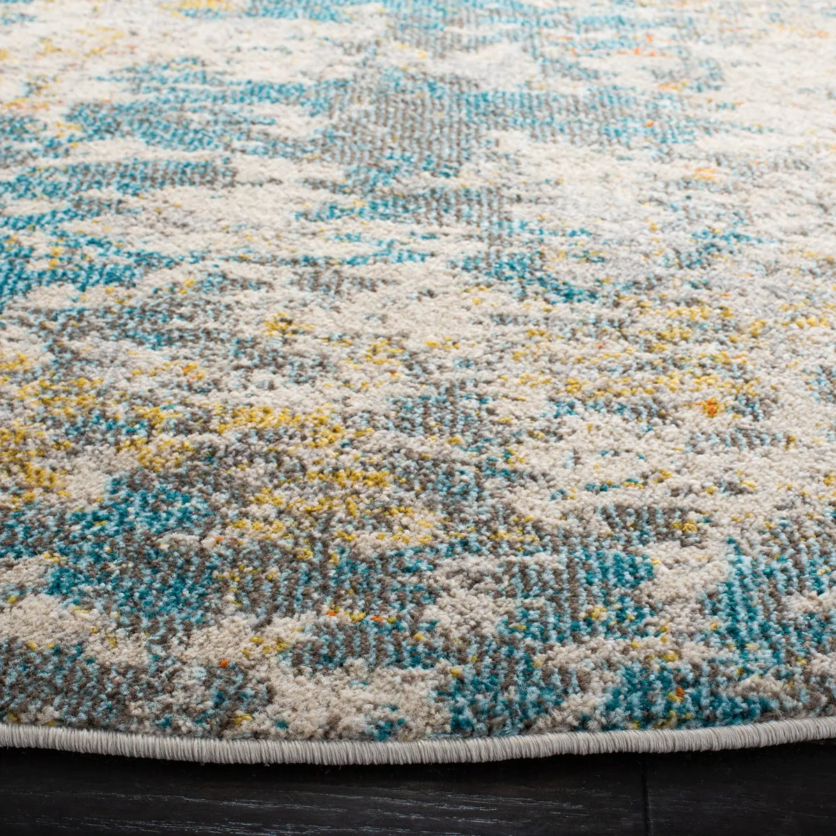 Safavieh Madison 6'-7" x 6'-7" Rug in Teal / Gold