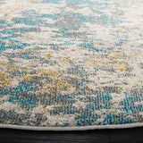 Safavieh Madison 6'-7" x 6'-7" Rug in Teal / Gold
