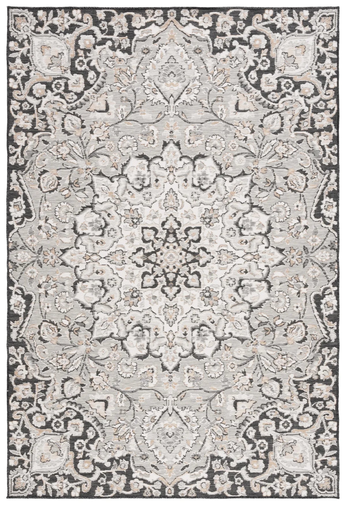 Safavieh Sunrise 5'-3" x 7'-7" Rug in Grey / Beige Black