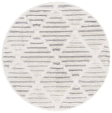Safavieh Hi-Lo Shag 6'-7" x 6'-7" Rug in Beige / Grey