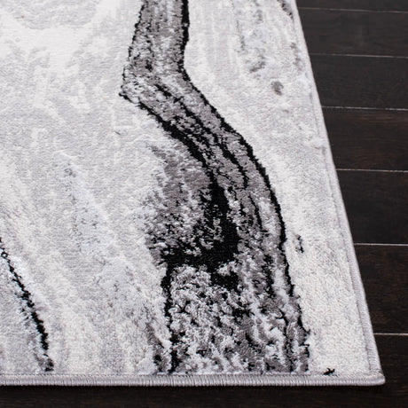 Safavieh Amelia 4'-5" x 6'-5" Rug in Grey / Gold