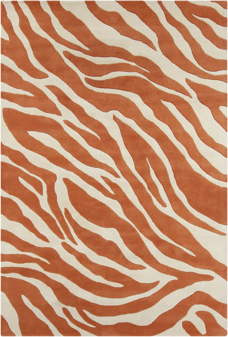 Chandra Stella STE-52180 Orange / White rug, flat view