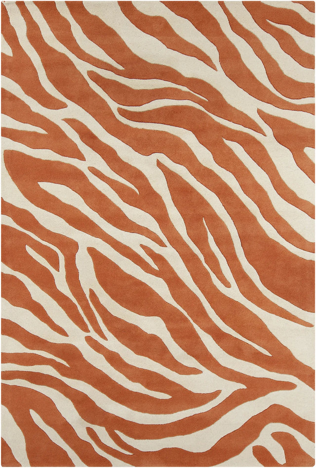 Chandra Stella STE-52180 Orange / White rug, flat view