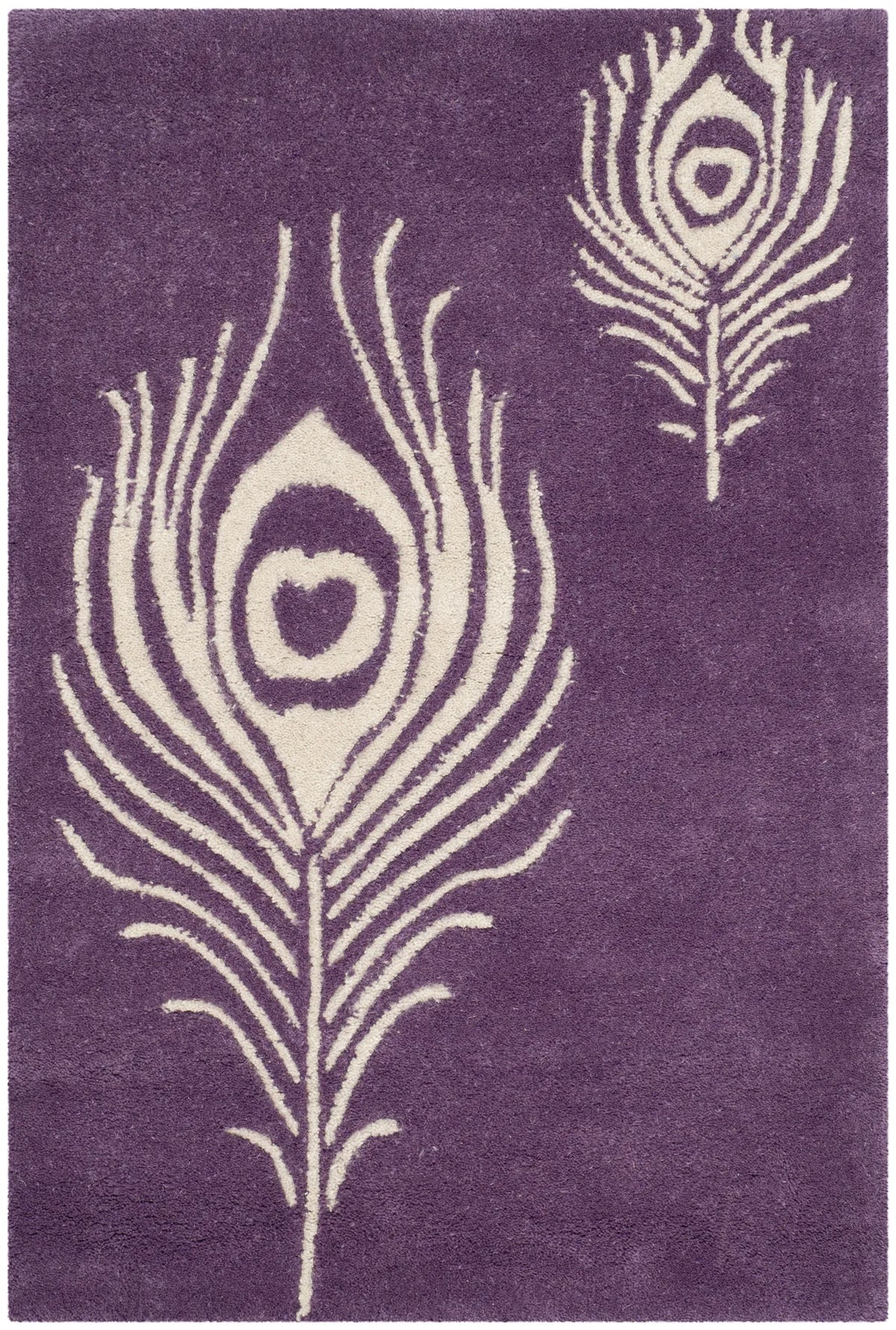 Safavieh Soho 2'-0" x 3'-0" Rug in Purple / Ivory
