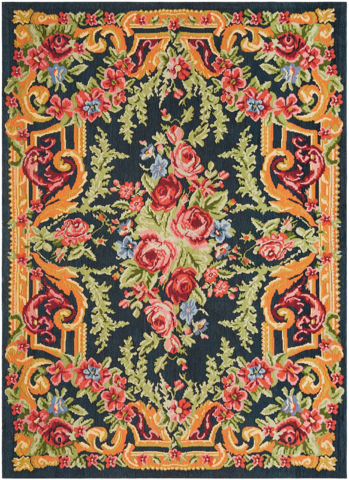 Safavieh Classic Vintage 5'-0" x 8'-0" Rug in Black / Rose