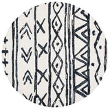 Safavieh Metro 6'-0" x 6'-0" Rug in Black / Ivory