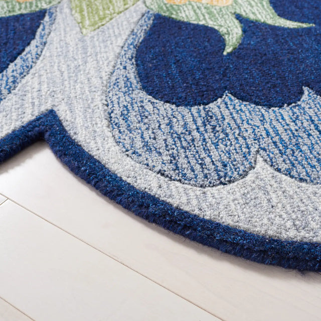 Safavieh Novelty 5'-0" x 5'-0" Rug in Blue / Grey