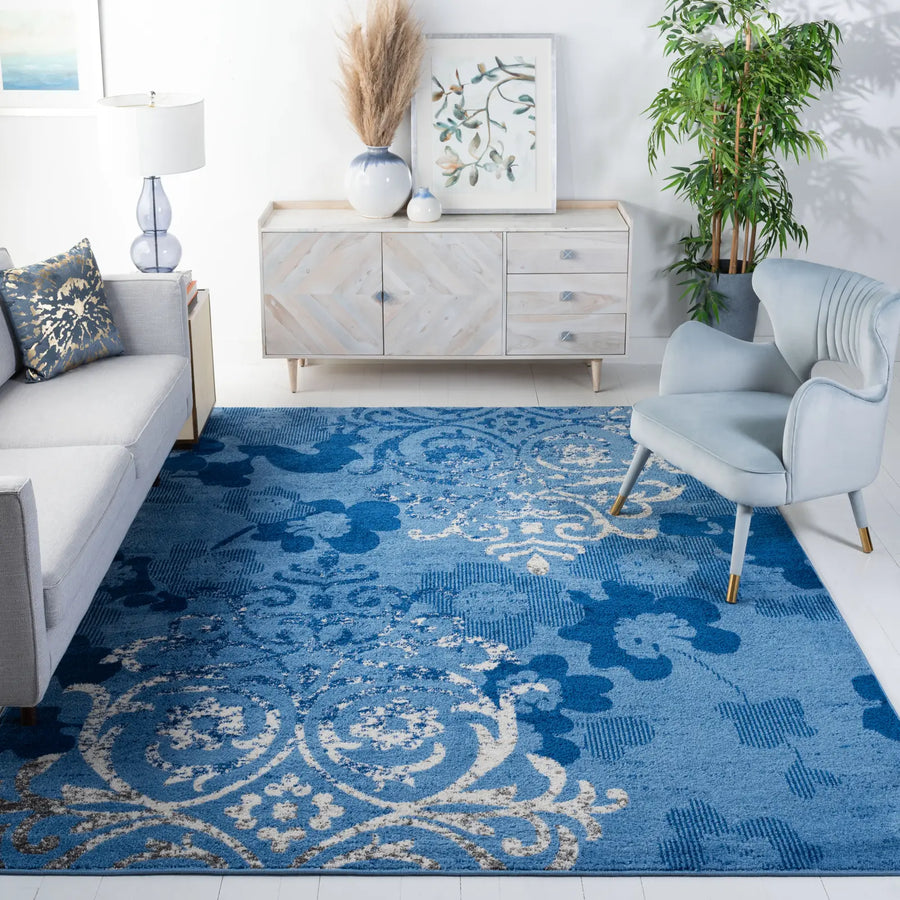 Safavieh Adirondack 10'-0" x 14'-0" Rug in Light Blue / Dark Blue