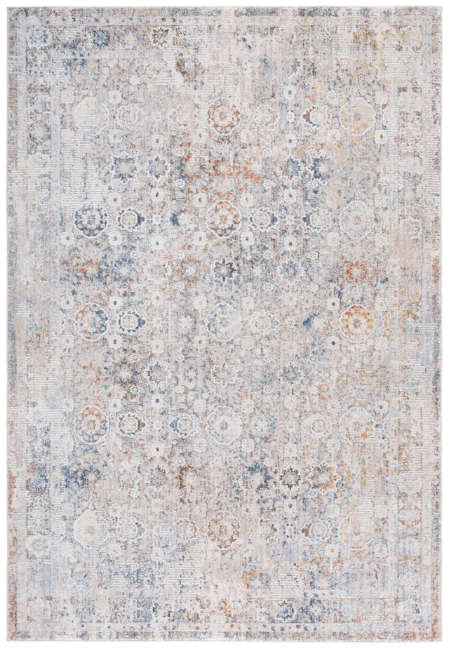 Safavieh Scarlett 400 4'-0" x 6'-0" Rug in Beige / Blue Ivory