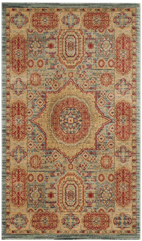 Safavieh Mahal 3'-0" x 5'-0" Rug in Navy / Red