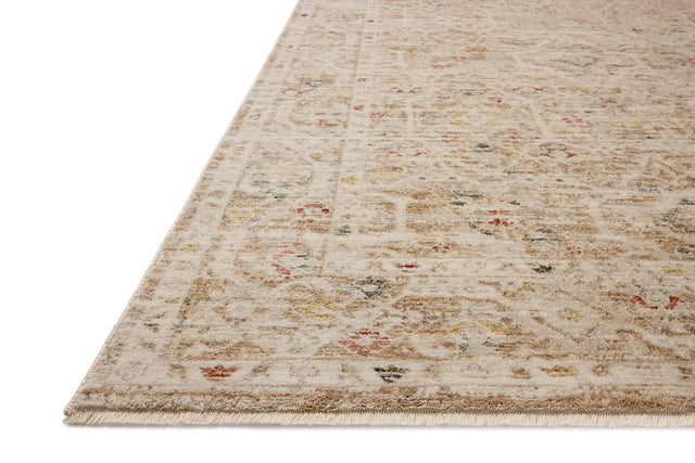 Loloi Clarisse CLS-08 Traditional Power Loomed Natural, Multi Rug - rug corner