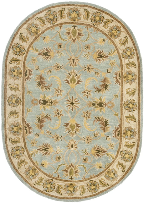 Safavieh Heritage 4'-6" x 6'-6" Rug in Light Blue / Beige