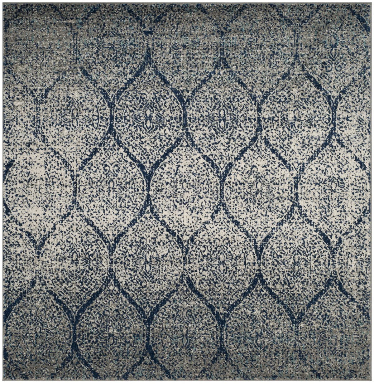 Safavieh Madison 6'-7" x 6'-7" Rug in Navy / Silver