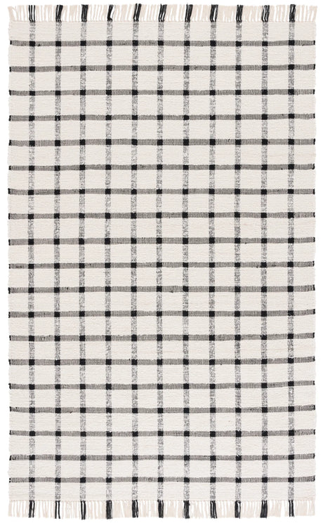 Safavieh Montauk 4'-0" x 6'-0" Rug in Ivory / Black