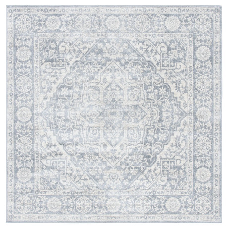 Safavieh Brentwood 6'-7" x 6'-7" Rug in Light Grey / Ivory