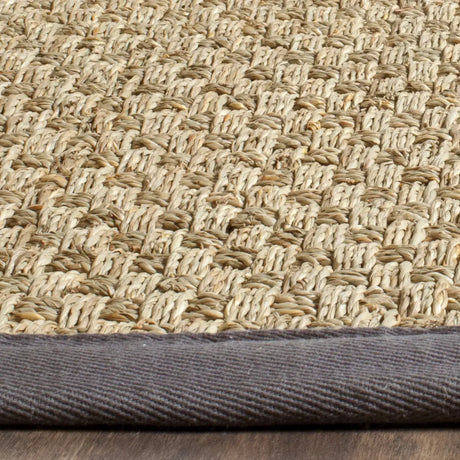 Safavieh Natural Fiber 6'-0" x 9'-0" Rug in Natural / Dark Grey