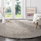 Safavieh Sga-Athens Shag 6'-7" x 6'-7" Rug in Light Grey