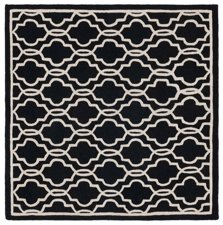 Safavieh Cambridge 6'-0" x 6'-0" Rug in Black / Ivory