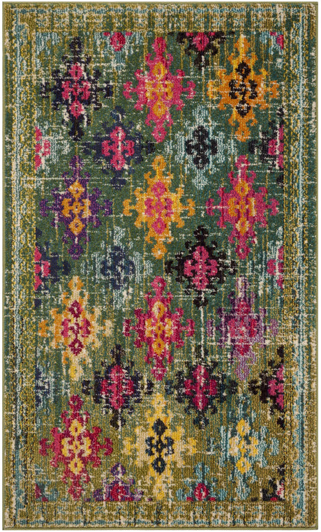 Safavieh Monaco 3'-0" x 5'-0" Rug in Green / Multi