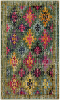 Safavieh Monaco 3'-0" x 5'-0" Rug in Green / Multi