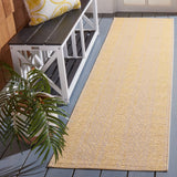 Safavieh Courtyard 2'-3" x 8'-0" Rug in Beige / Gold