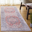 Safavieh Arizona 2'-6" x 8'-0" Rug in Rust / Blue