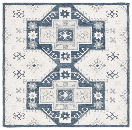 Safavieh Metro 6'-0" x 6'-0" Rug in Ivory / Dark Grey