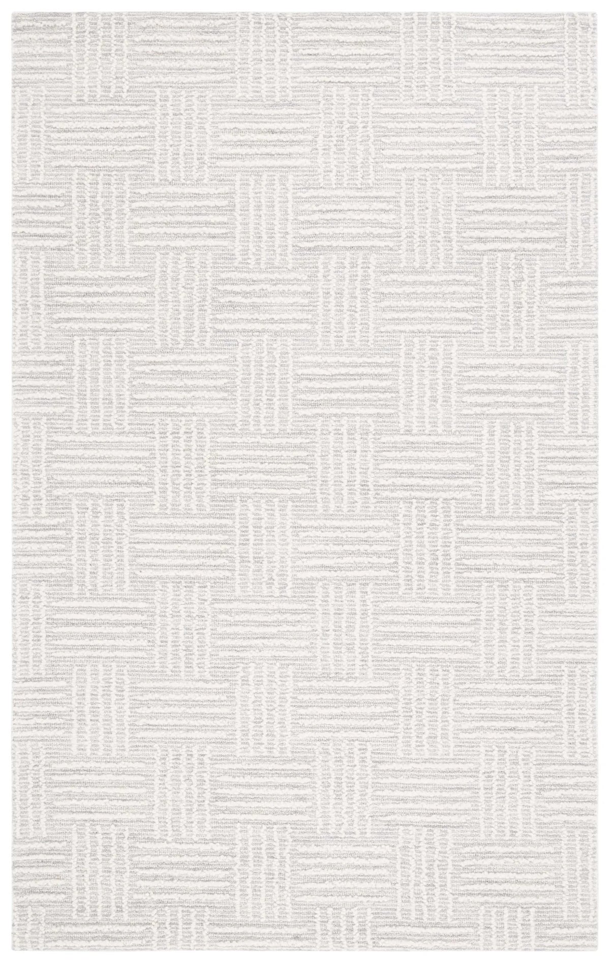 Safavieh Ebony 4'-0" x 6'-0" Rug in Light Grey / Ivory