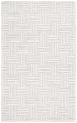 Safavieh Ebony 4'-0" x 6'-0" Rug in Light Grey / Ivory