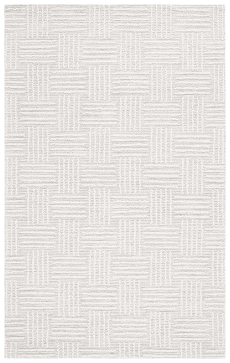 Safavieh Ebony 4'-0" x 6'-0" Rug in Light Grey / Ivory