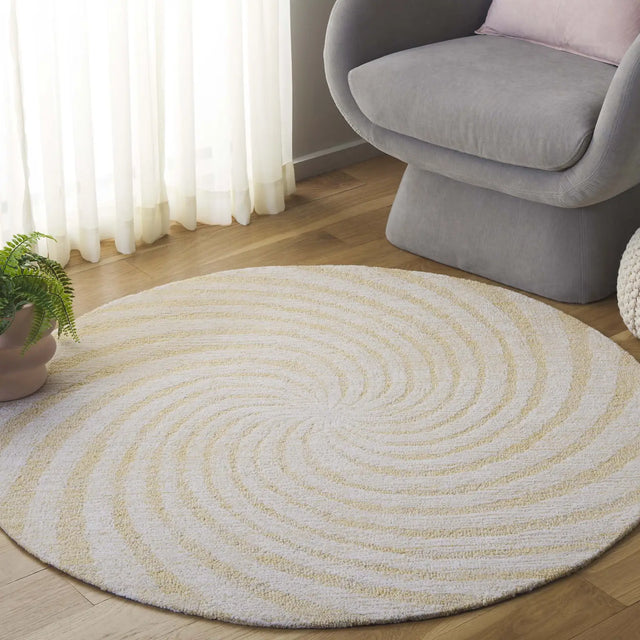 Safavieh Novelty 3'-0" x 3'-0" Rug in Light Gold / Ivory
