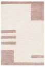 Safavieh Casablanca 4'-0" x 6'-0" Rug in Pink / Ivory