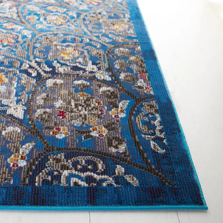Safavieh Aria 4'-0" x 6'-0" Rug in Navy / Gold