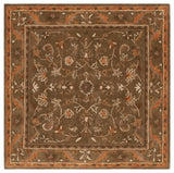 Safavieh Antiquity 6'-0" x 6'-0" Rug in Olive / Gold