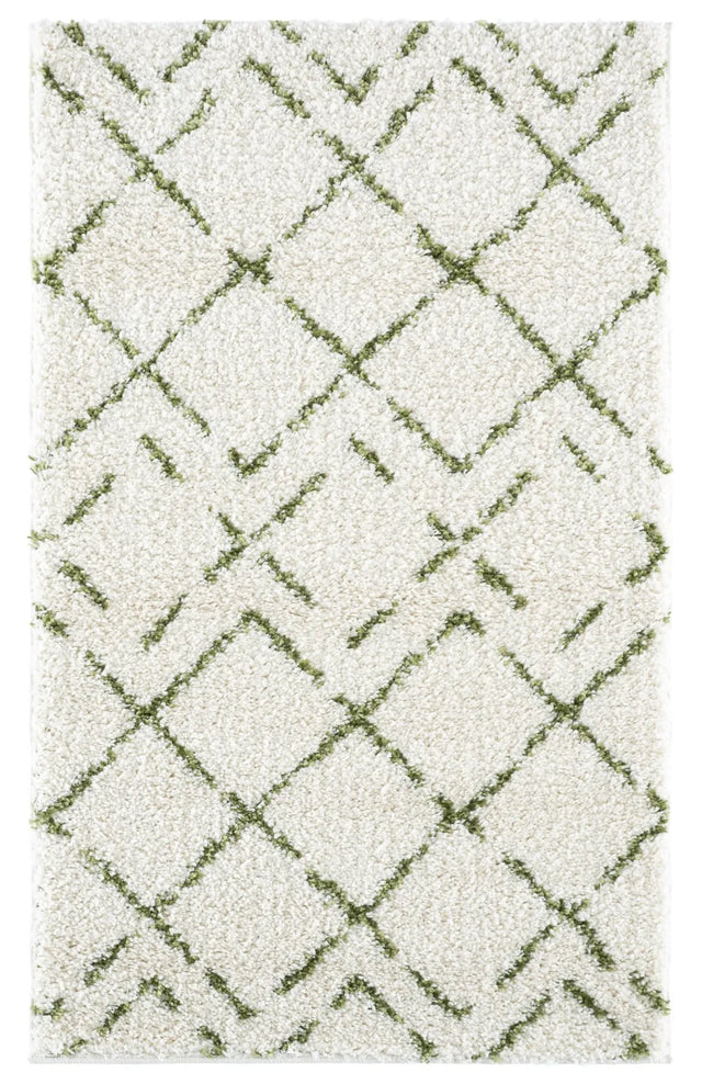 Safavieh Arizona Shag 3'-2" x 5'-0" Rug in Ivory / Green