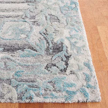 Safavieh Marquee 4'-0" x 6'-0" Rug in Grey / Teal